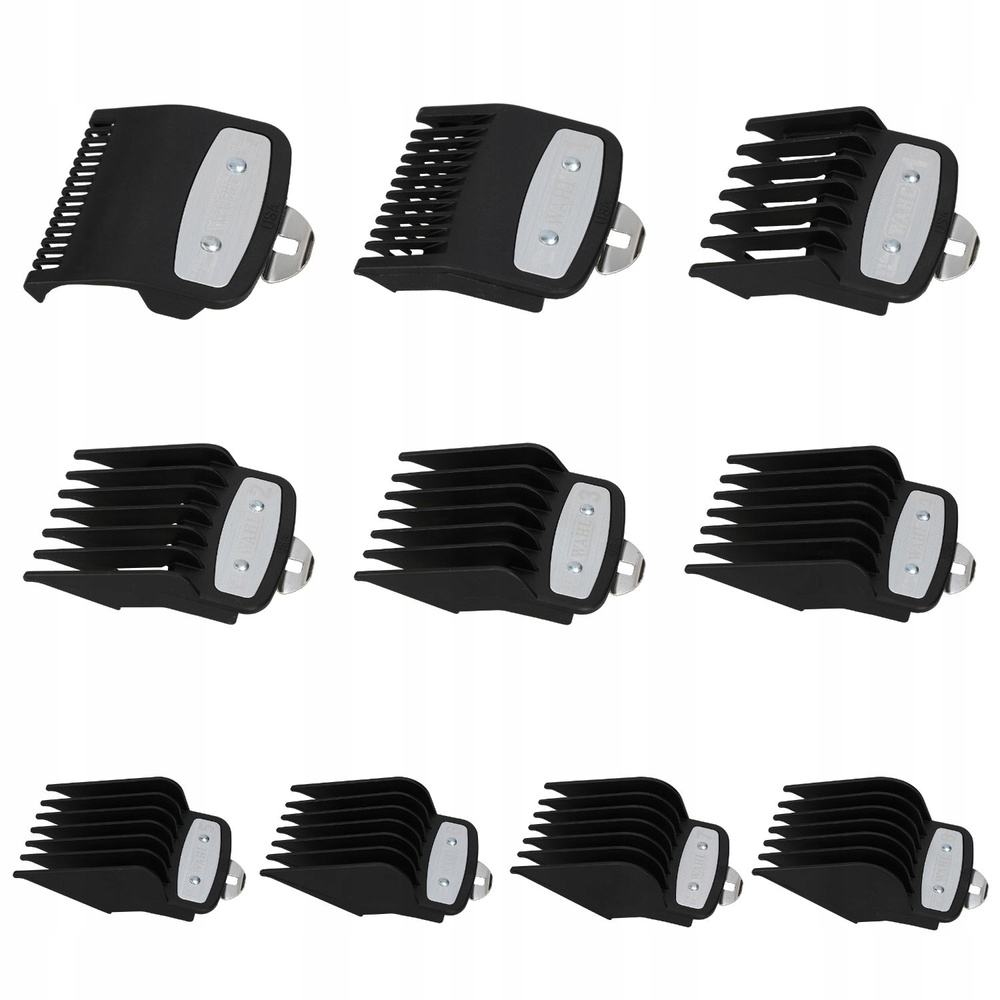 Zestaw nasadek Wahl Premium Cutting z metalowym zaczepem 10 sztuk