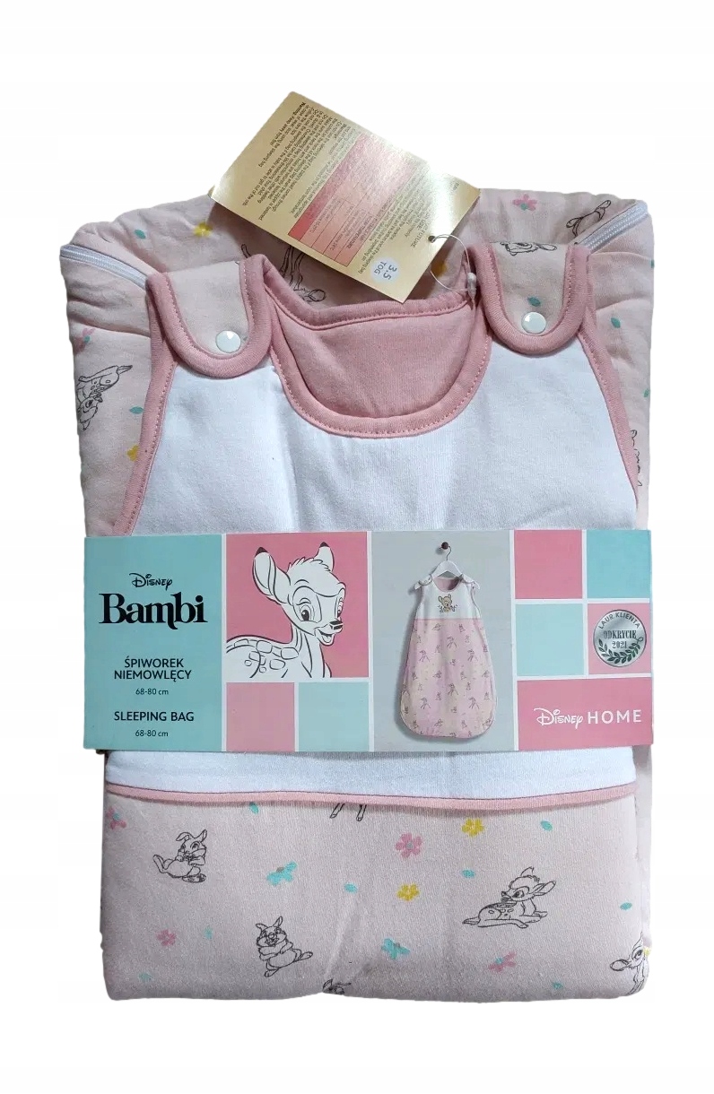 ŚPIWOREK DZIECIĘCY 3.5 tog BAMBI Disney 68-80cm