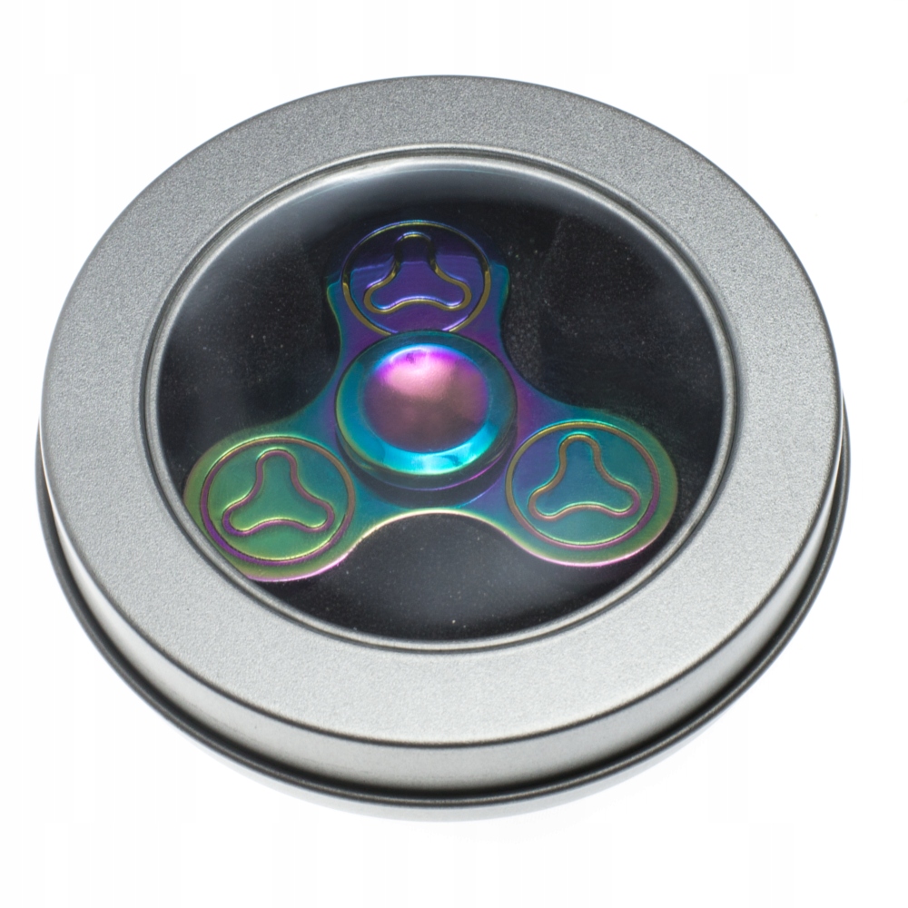 Fidget SPINNER Metalowy Tęczowy Wzór 1 + BOX Rodzaj Fidget Spinner