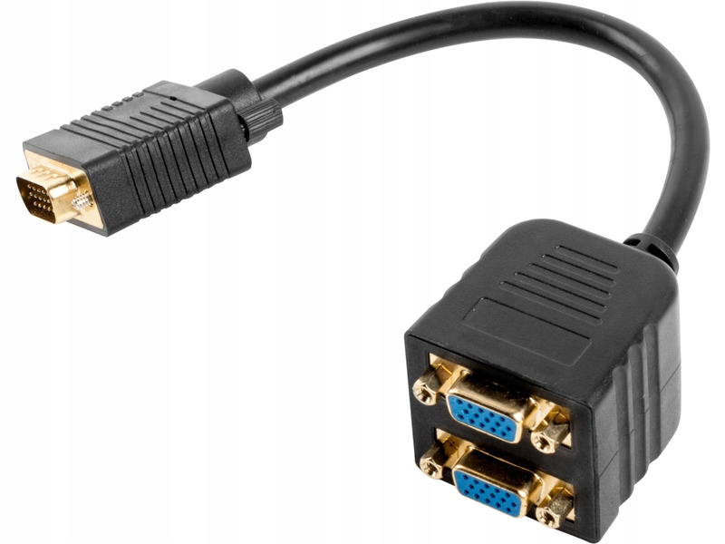 Adapter VGA - 2x VGA LANBERG 0.2 m