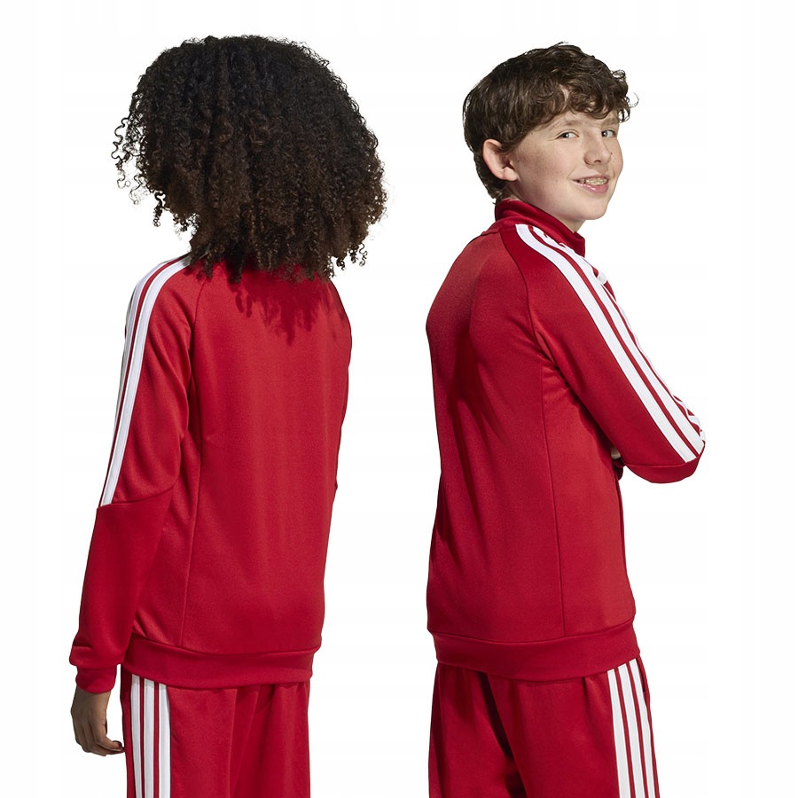 Mikina rozepínací juniorská adidas Tiro 26 červená JY7200 vel. 140 cm