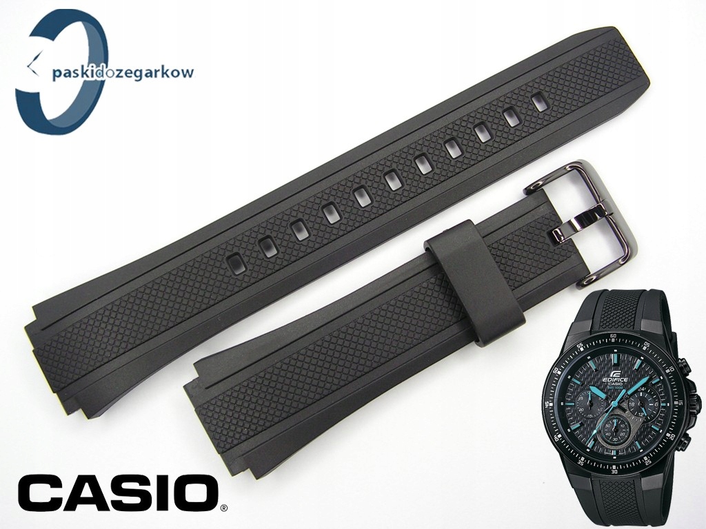 Pásek pro Casio EF-552PB EF-552 černý, originální spona