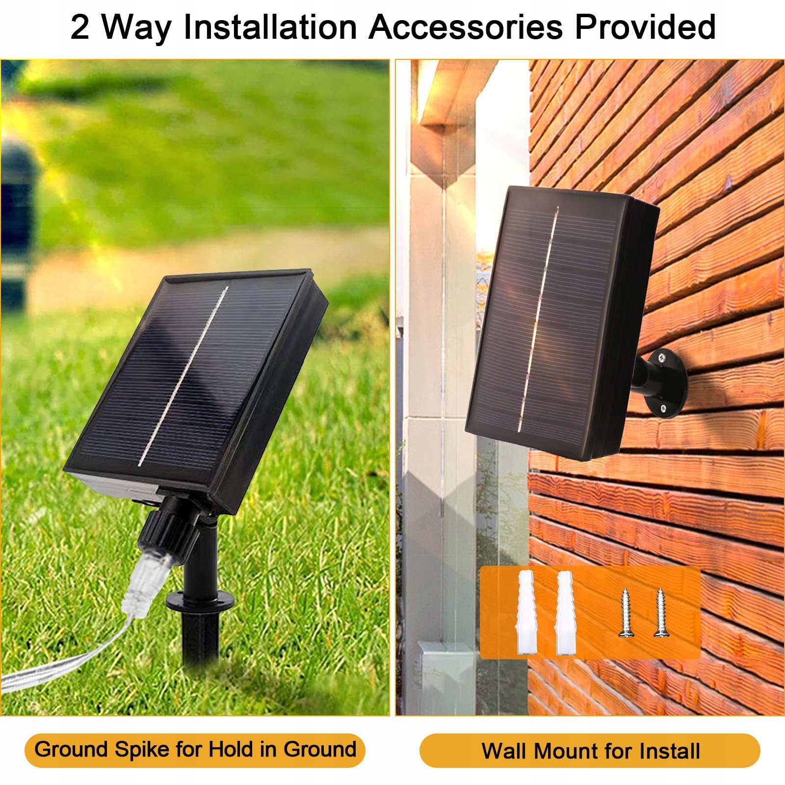 JIMACRO Kurtyna Świetlna Solarna Wodoodporna Grilanda 3x3M 300 LED 8 Trybów — miniatura 5