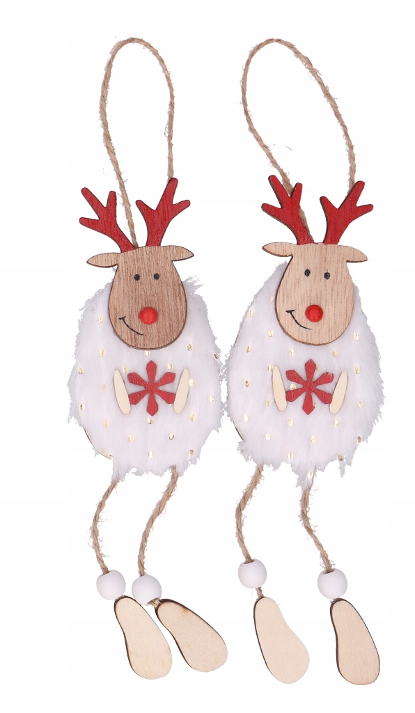 

Świąteczne zawieszki na choinkę renifery 2 szt.