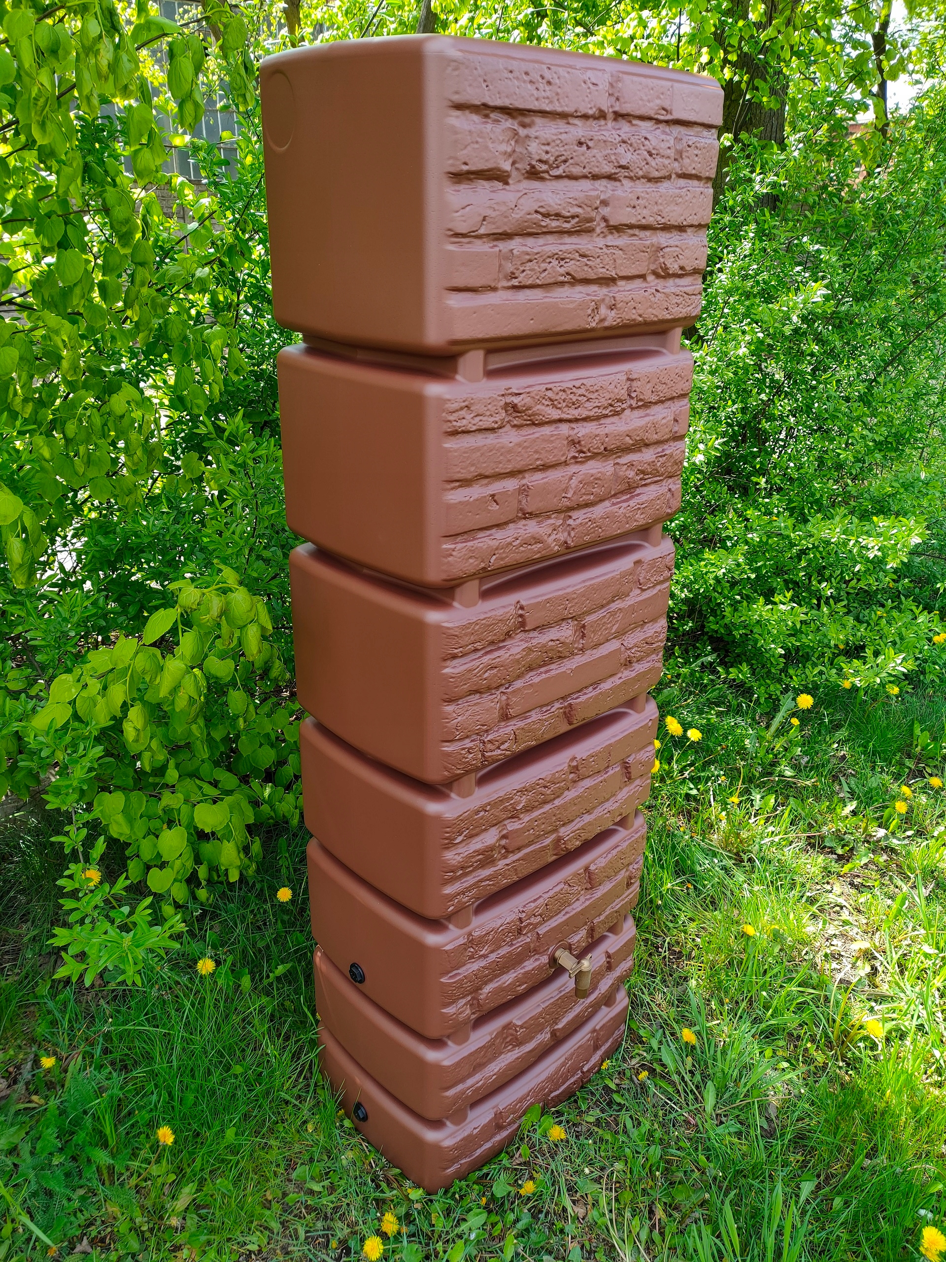 Zbiornik na deszczówkę TOWER BRICK IDTB350 | Rustykalna cegła — 14