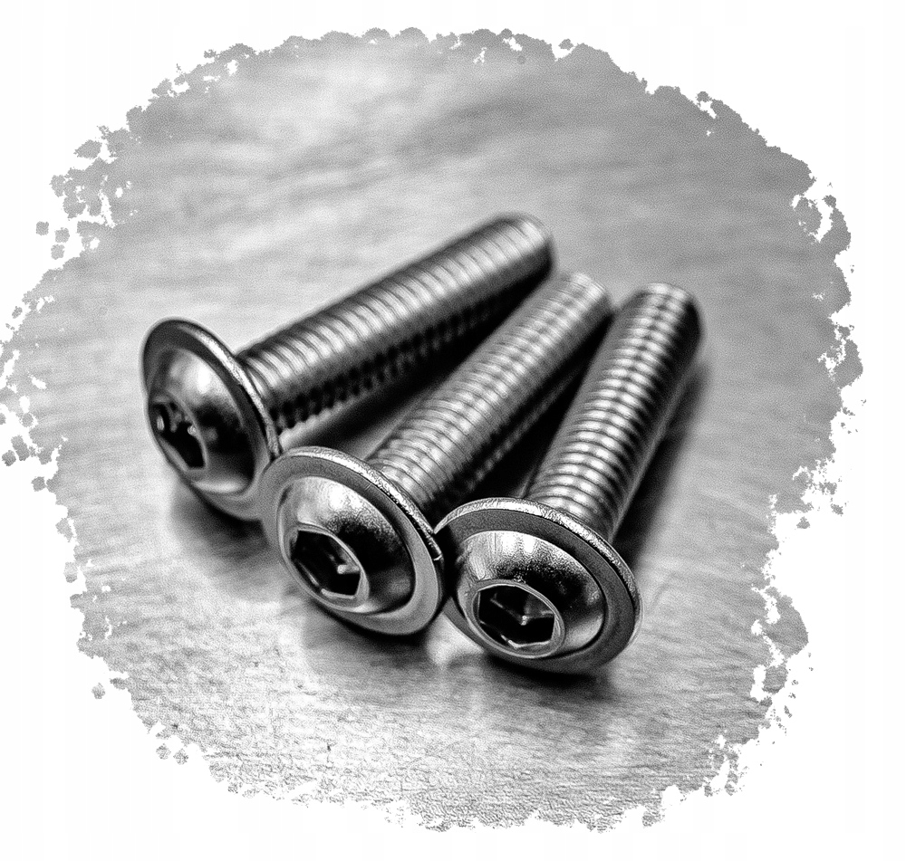 M8X25 ŚRUBA IMBUS DO OWIEWEK KOŁNIERZOWA NIERDZEWNA 7380F (10) Marka inna