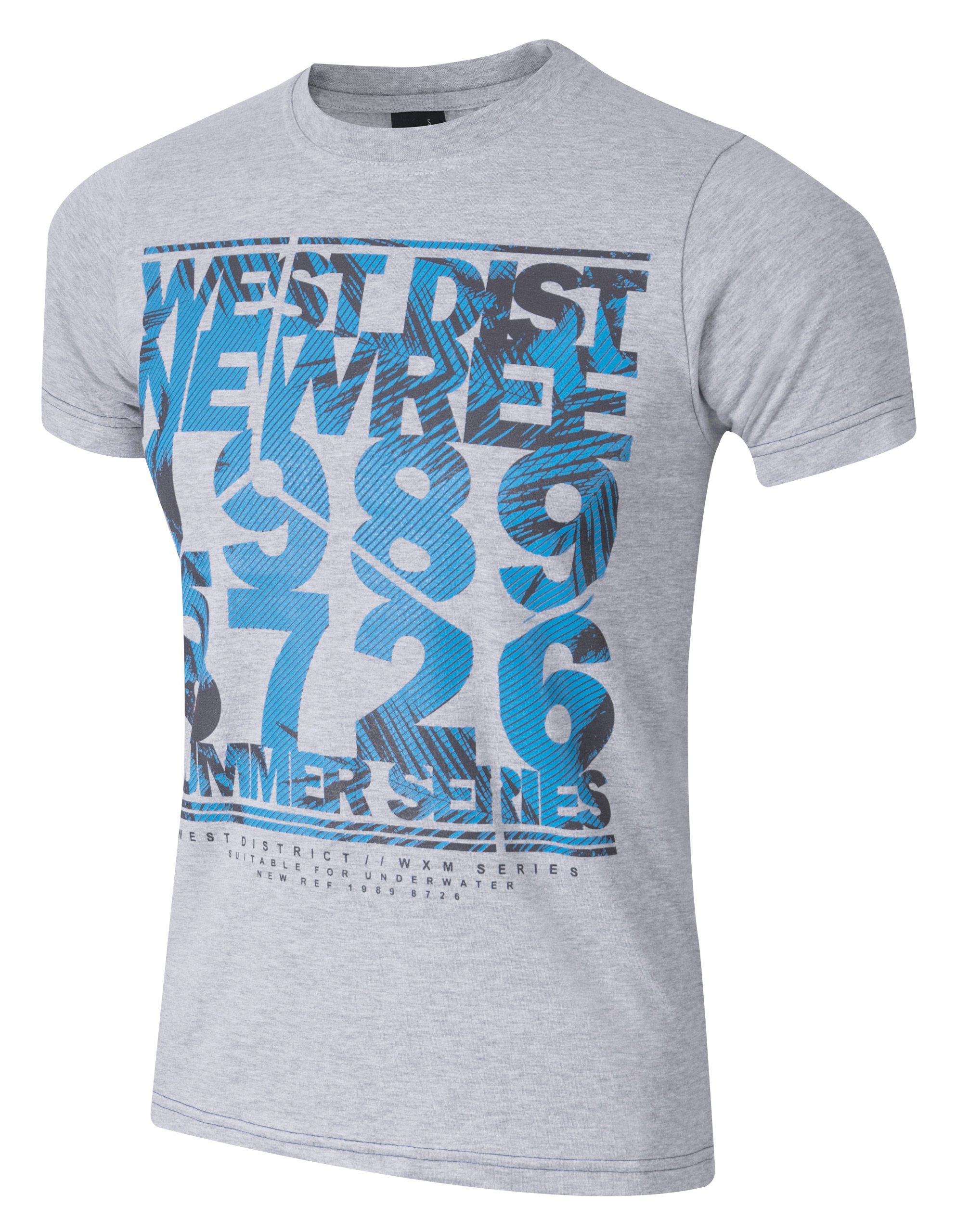 

T-shirt Koszulka Koszulki Męskie KM05 r 5XL melanż