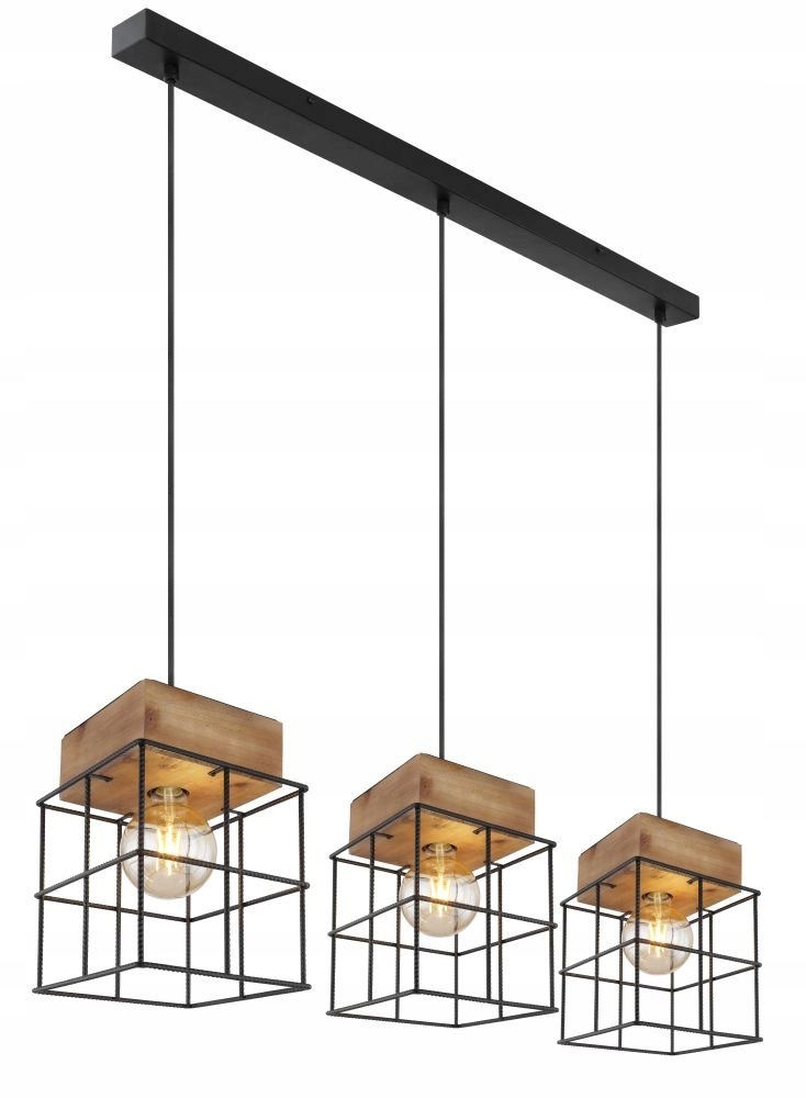 Závěsná drátěná lampa do vintage klece Merril Globo