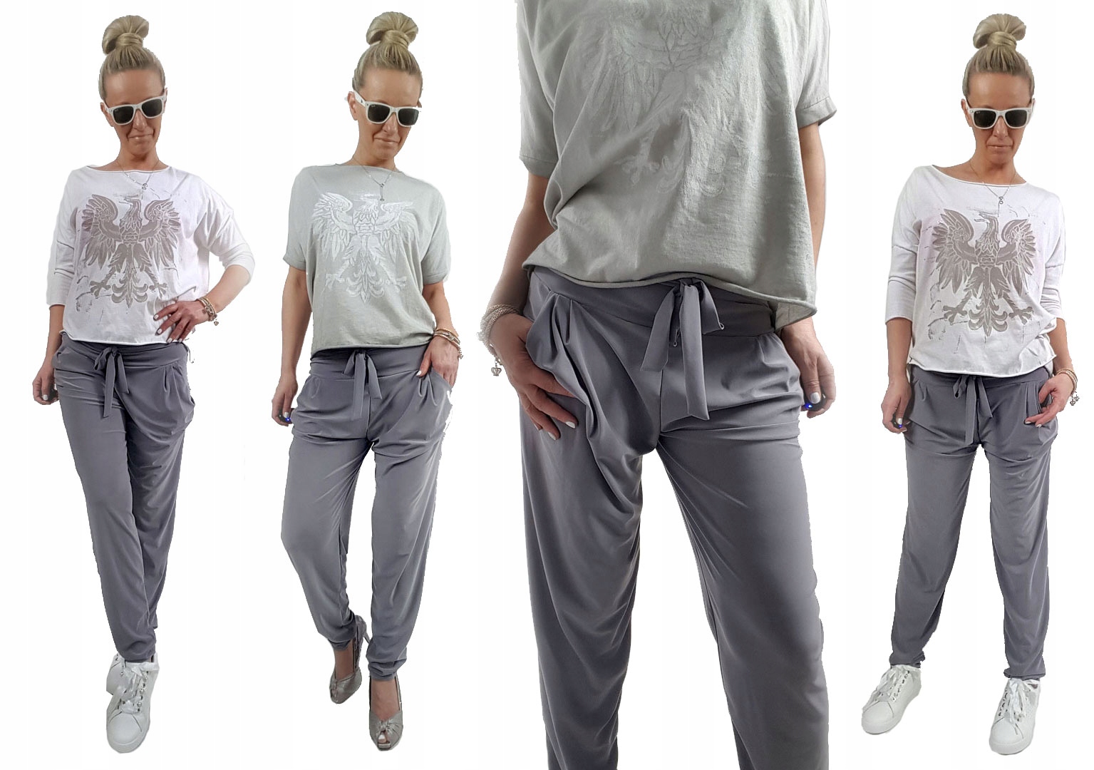 SPODNIE HAREMKI CYGARETKI BRYCZESY ALLADYNKI BAGGY