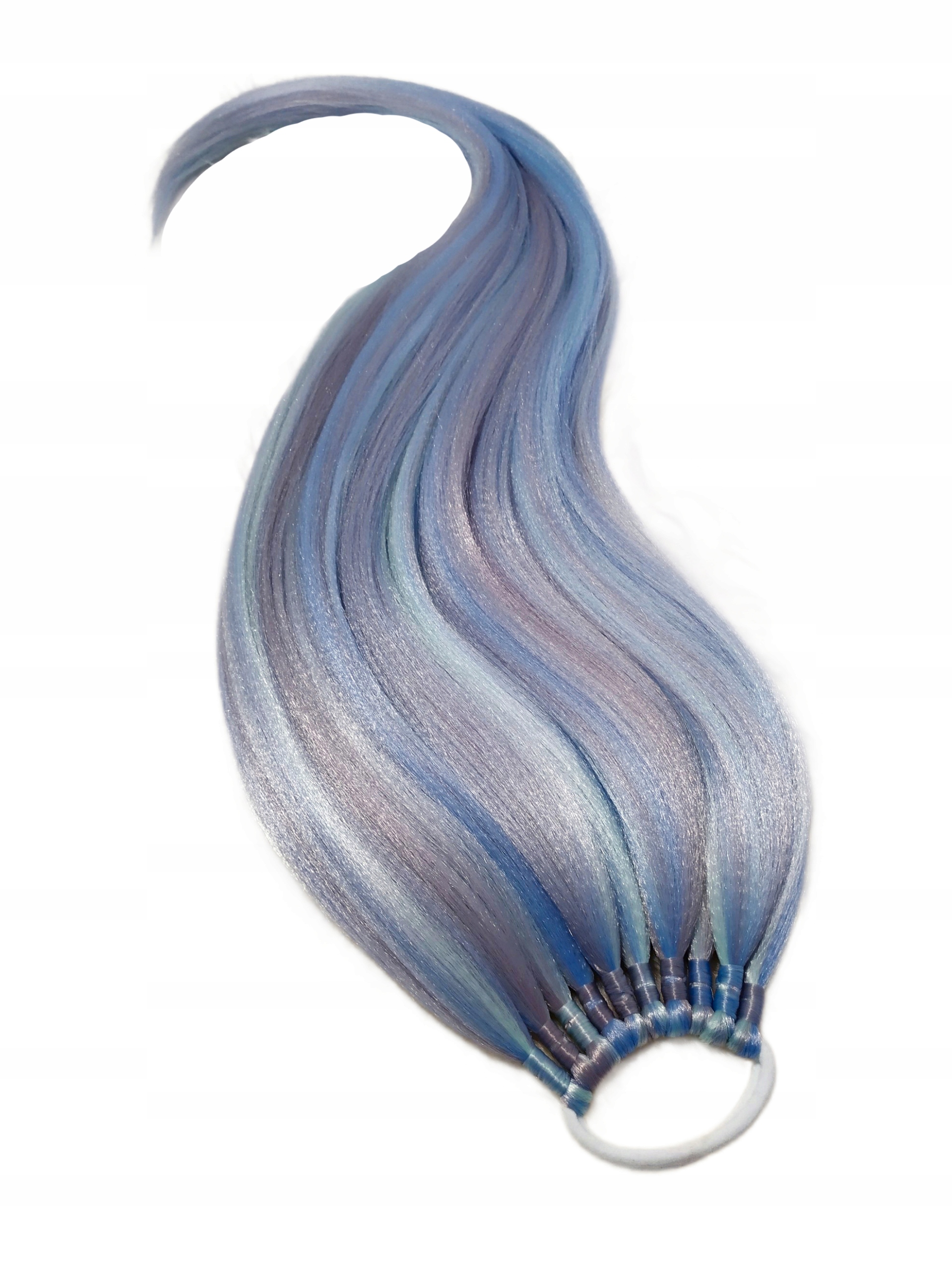 Poník na gumičce, Příčesek, modrá šedá máta, Ledová Princezna, 60 cm