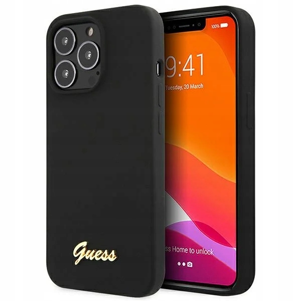 Pouzdro Guess GUHCP13XLSLMGBK pro Apple iPhone 13 Pro Max černá/černá hardcase Si