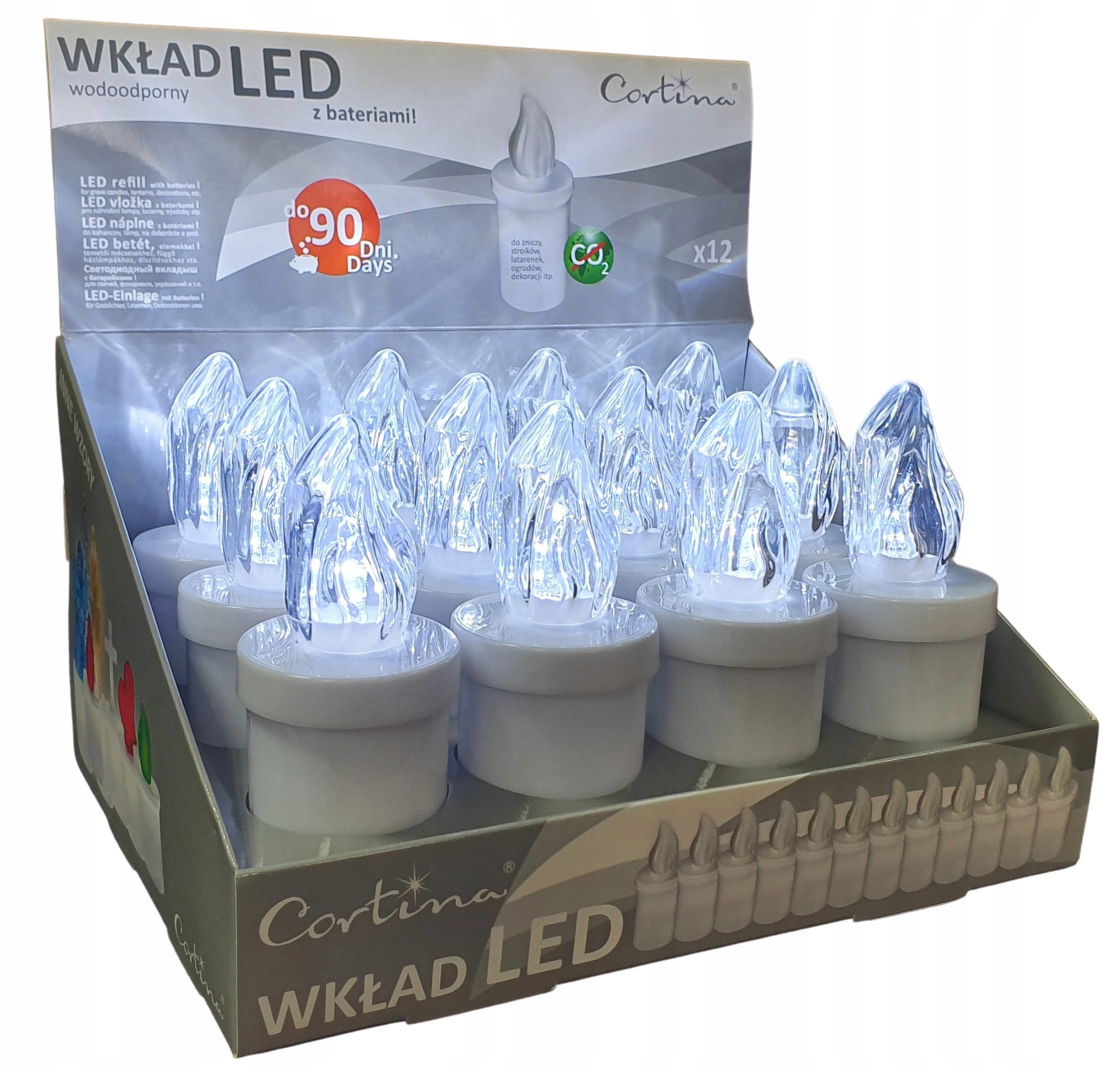 

Wkład Do Zniczy Led Elektryczny Wkłady Białe 12szt