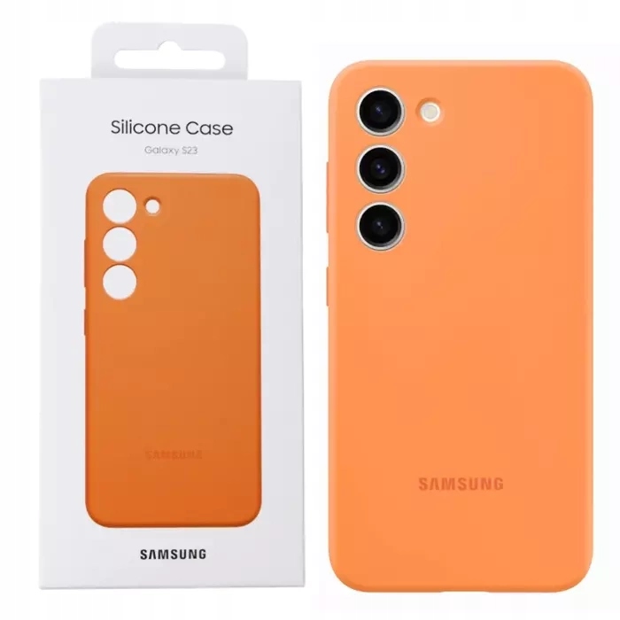 Samsung Galaxy S23 Originální Pouzdro Silicone Case Oranžové