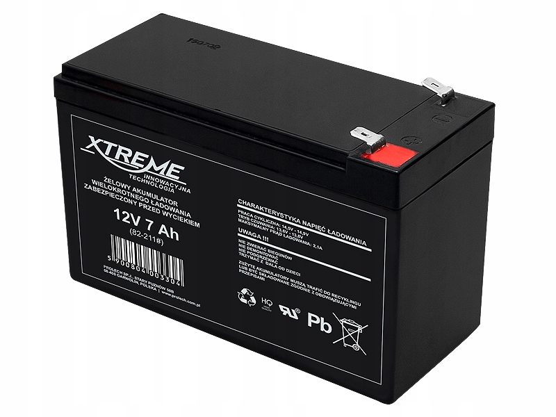 

Akumulator żelowy 12V 7.0Ah Xtreme