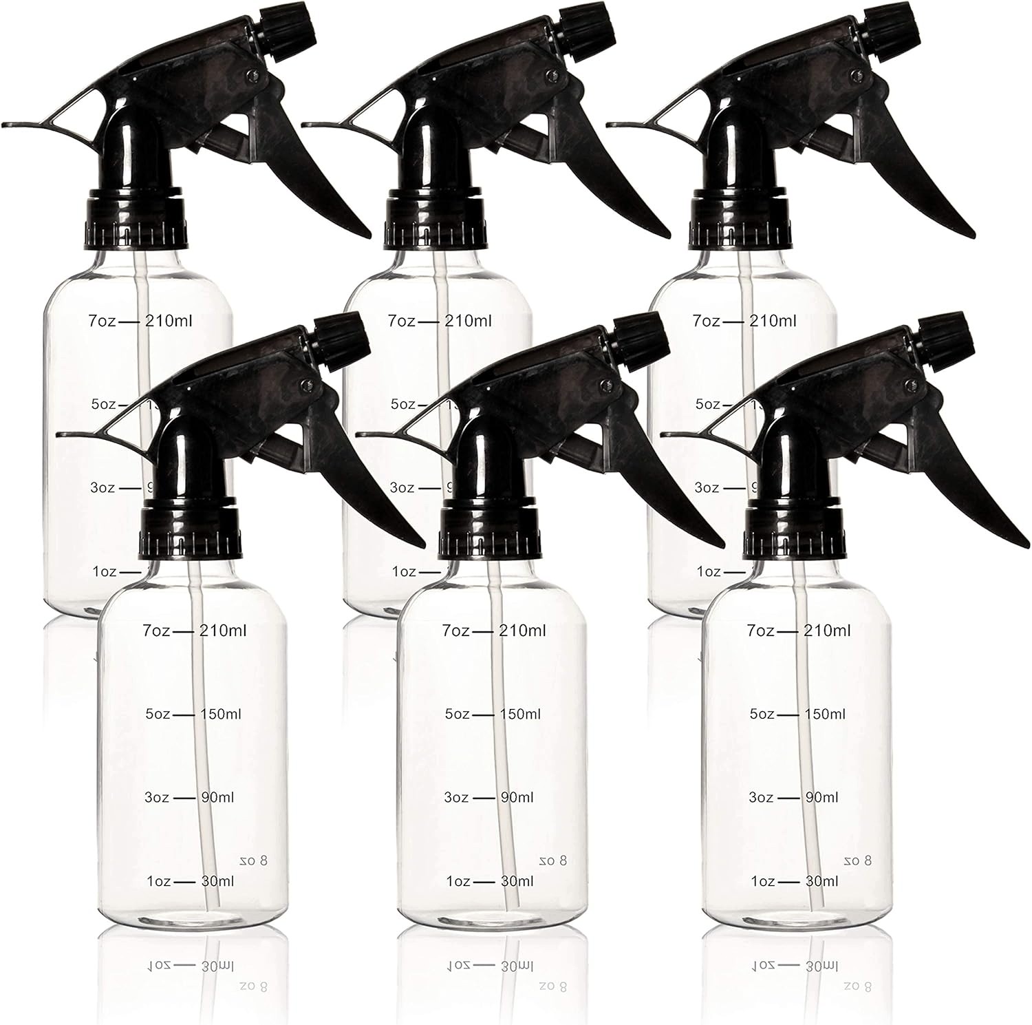 Butelka z Rozpylaczem Atomizer Komplet 6 Sztuk Białe 250 ml Zestaw