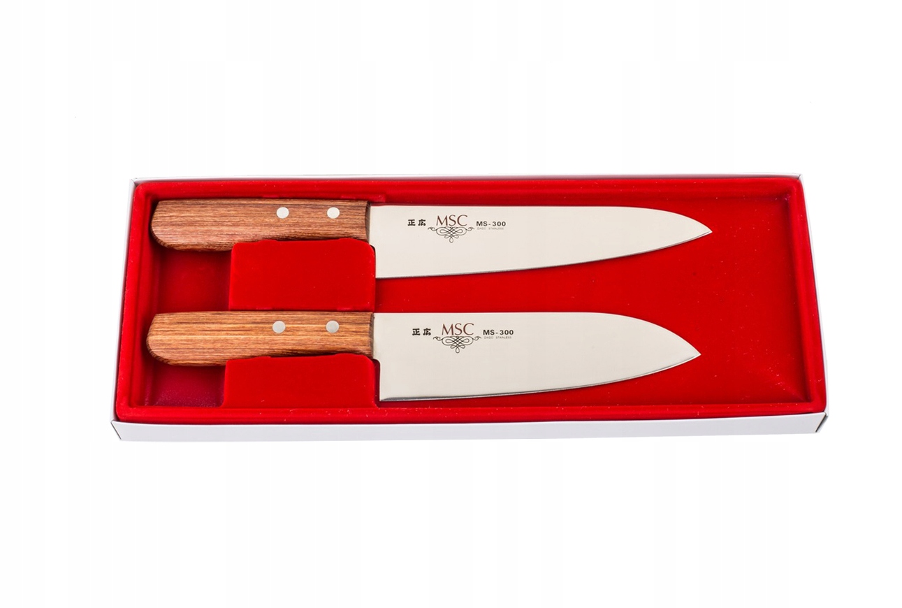 Sada 2 nožov Masahiro Msc Šéfa 18 cm a Santoku 16,5 cm MBS-26