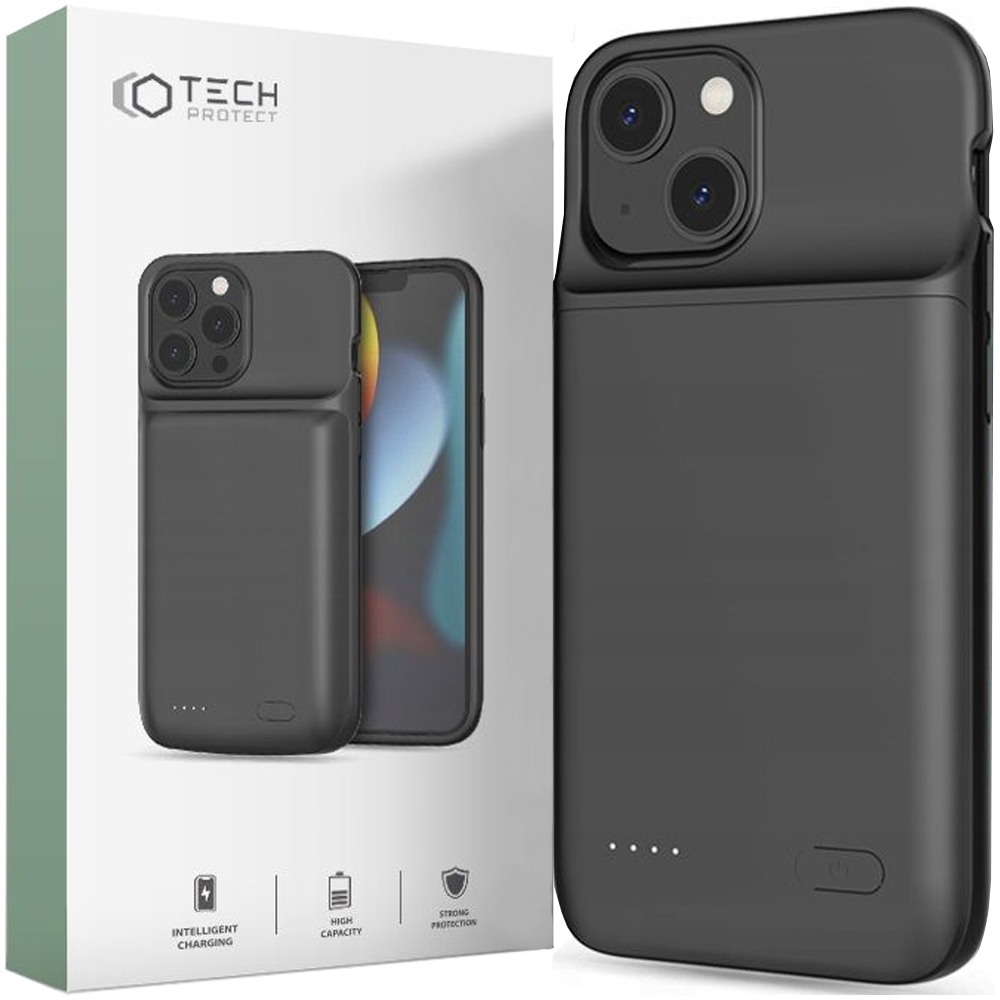 Tech-protect Powercase 4700MAH Pro Iphone 12 Mini 13 Mini Černý