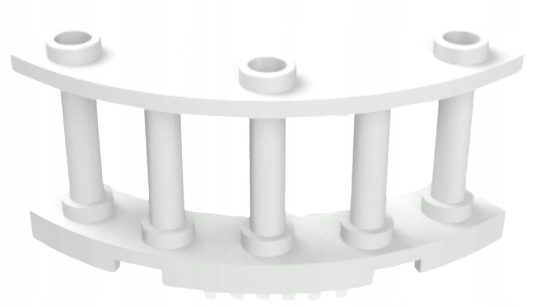 

Lego 21229 Płotek Barierka Biały Nowy (2g)