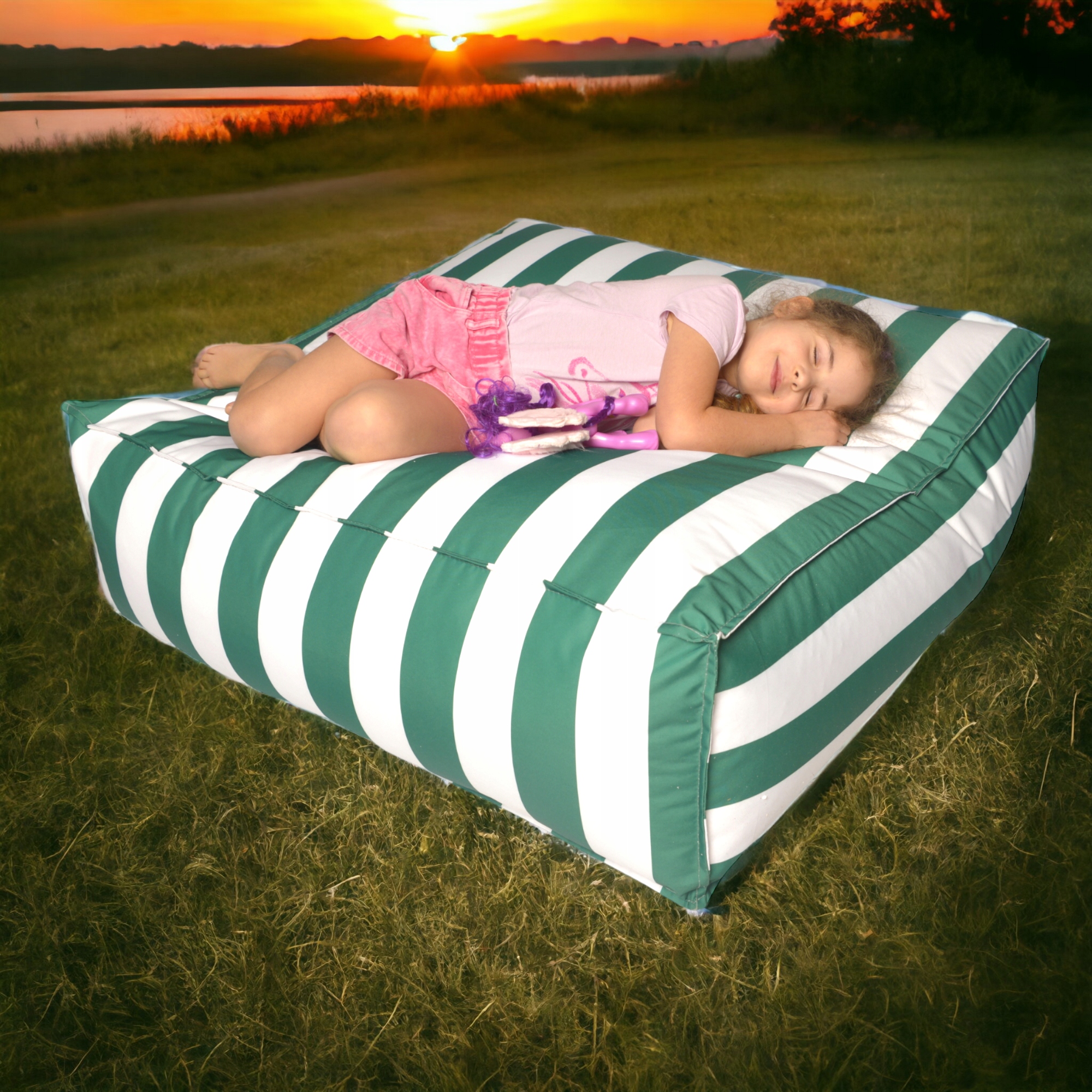 WODOODPORNA OGROMNA PUFA CANVAS STOLIK LEŻANKA SIEDZISKO Marka EcoYoung