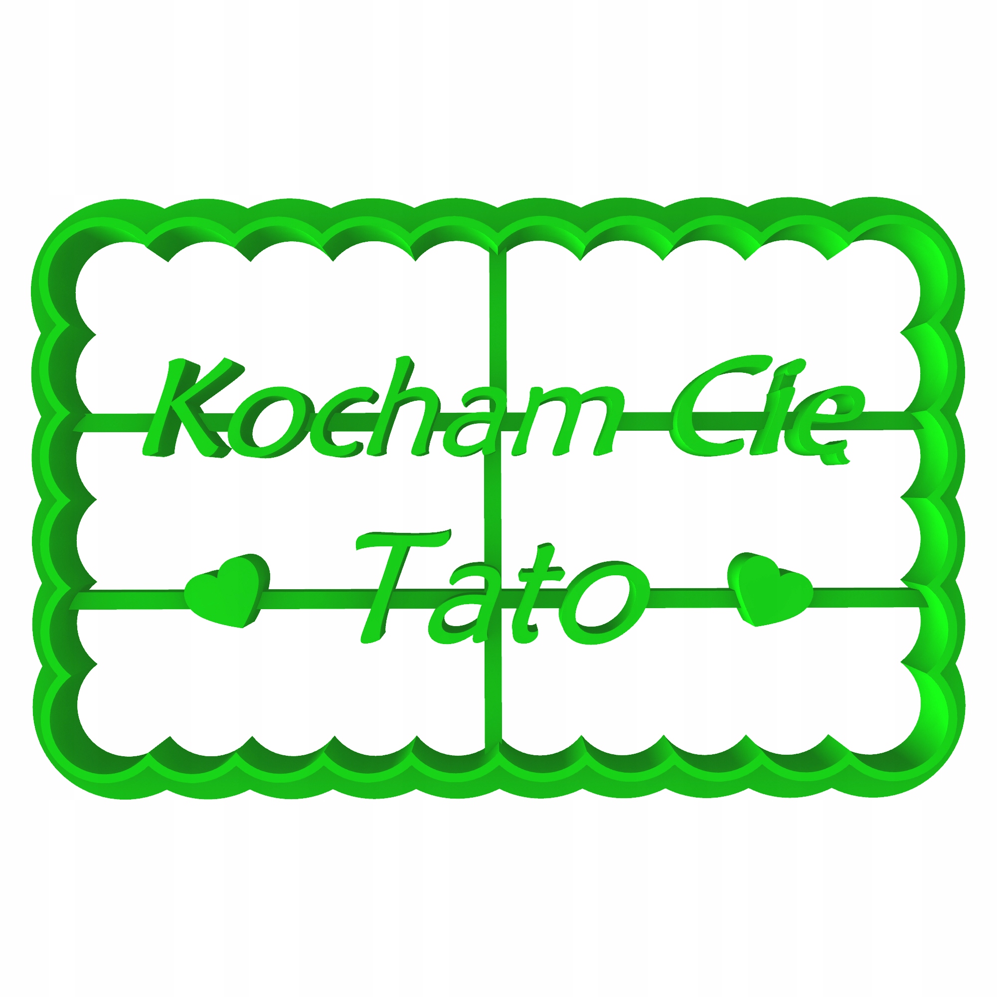 

Foremka Wykrawacz Dzień Ojca Kocham Cię Tato 8cm