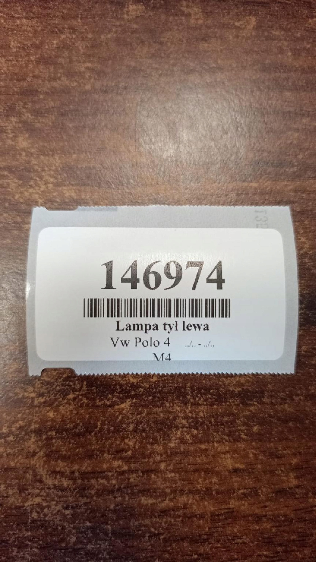 VW POLO IV light left rear part 6Q6945095B