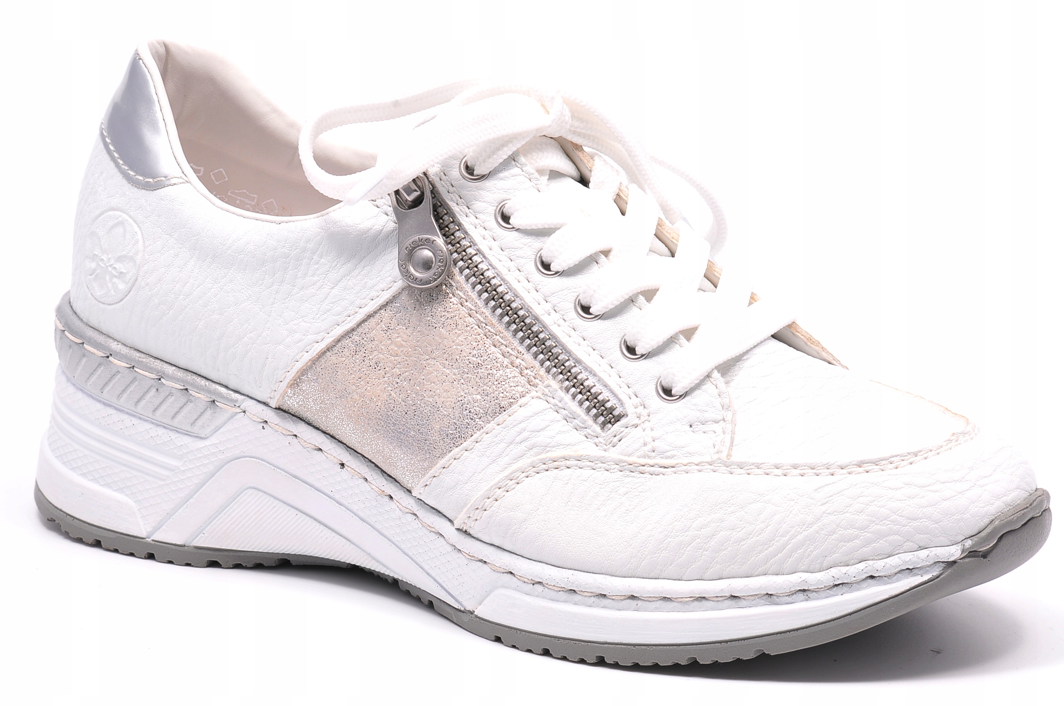 Tenisky Rieker N4322-80 Bílé, velikost 40