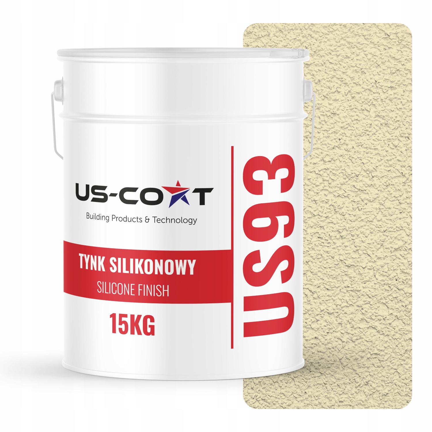 Silikónová Fasádna Omietka Žltá Svetlá F622 15 Kg Baranek Granulácia 2.0 mm