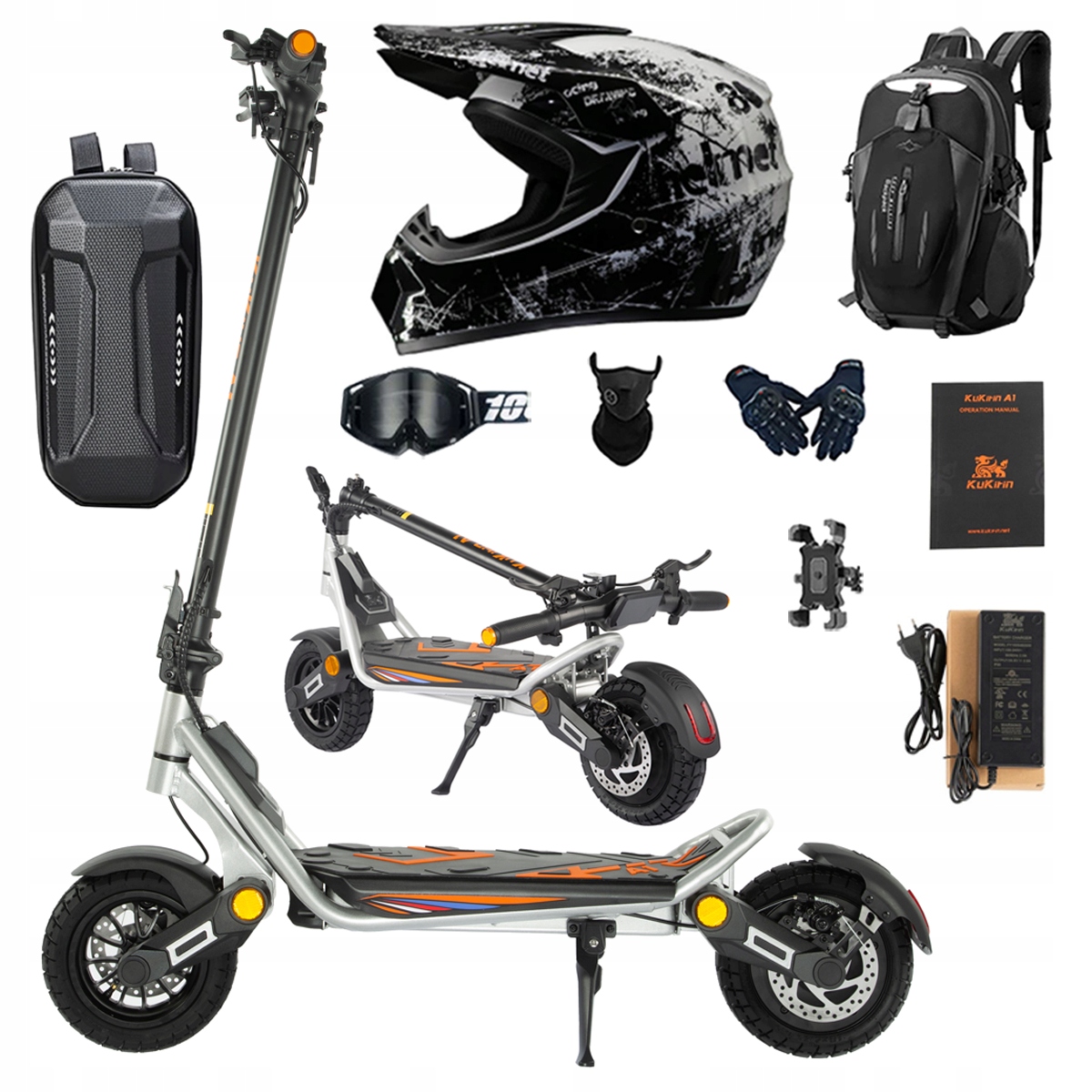 Kukirin A1 2025 Nowy składane pojazdy elektryczne 1000W 45KM/H 48V 13Ah 10"