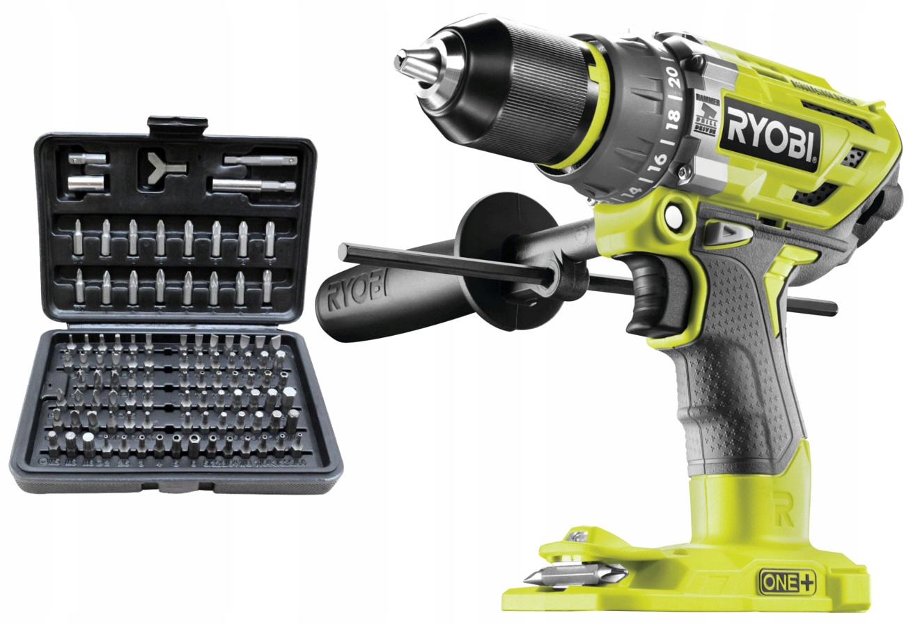 

Ryobi R18PD7 Wkrętarka udar. Bezszczotkowa +100el