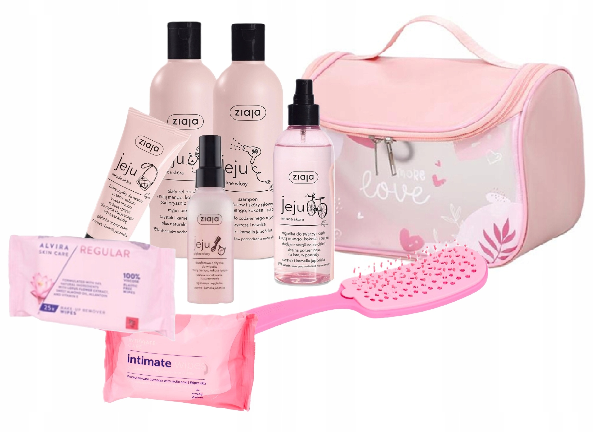 Zestaw Jeju Różowy 9W1 Niespodzianka Kosmetyczka