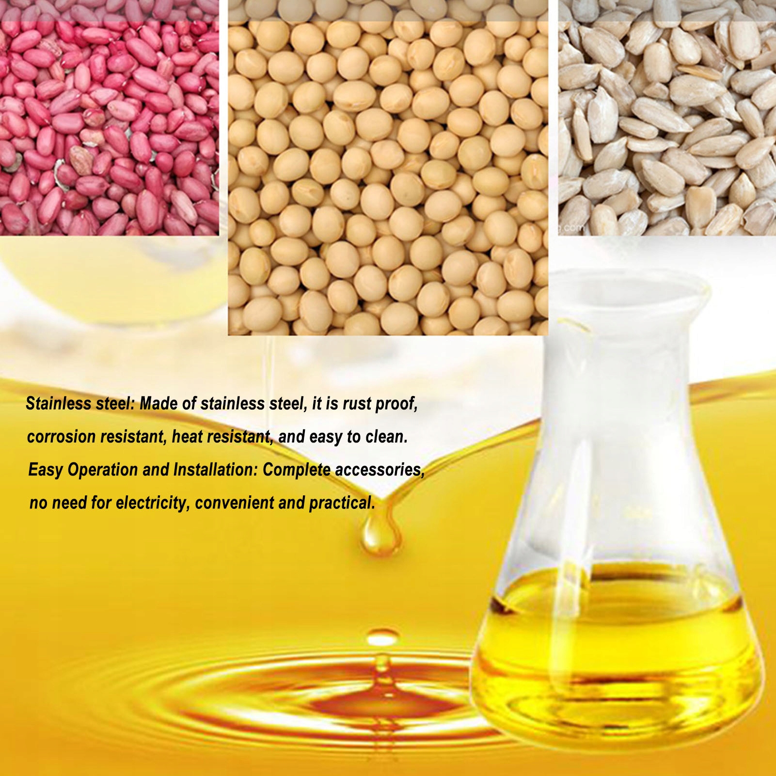 PRASA DO TŁOCZENIA OLEJU DOMOWA ZIMNO GORĄCO Funkcje brak