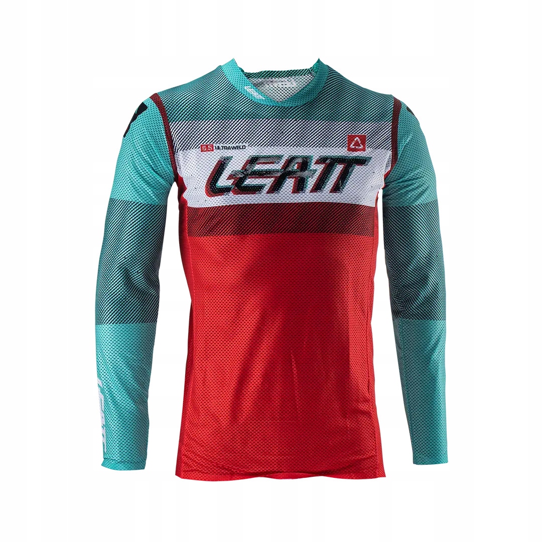 Leatt Tričko Moto 5.5 Ultraweld Jersey Fuel Farba Modrá/Červená