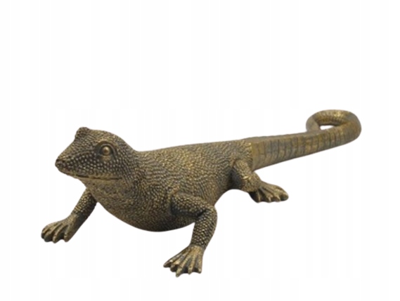 

Jaszczurka figurka Dekoracyyjna Ozdoba złoty