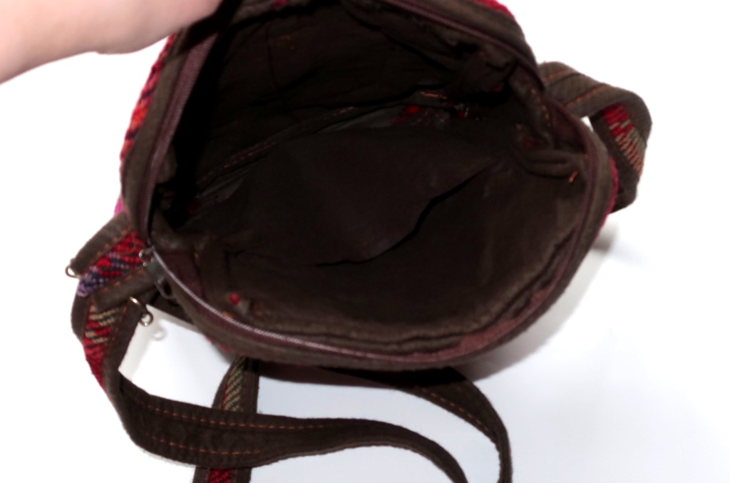 TOREBKA KOLOROWA PLECIONA TKANINA LISTONOSZKA BOHO HIPPIE ETNO KRATA WZORY Model KLASYCZNY