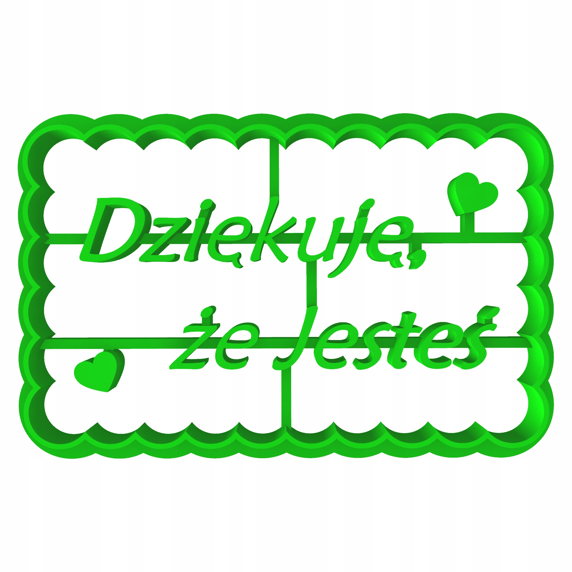 

Foremka Wykrawacz Dzień Matki Ojca Dziękuję 8cm