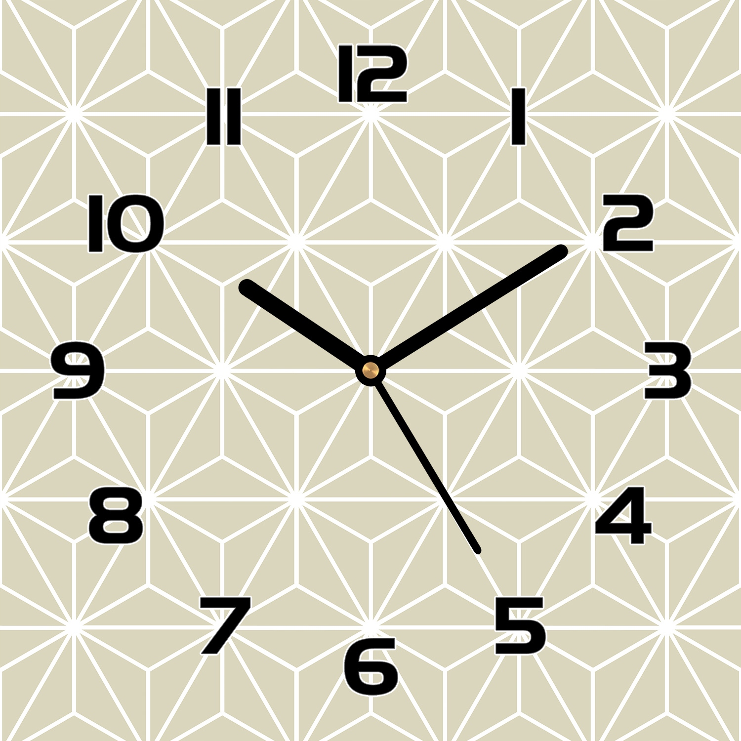 

Zegar szklany Geometryczna tekstura efekt 3D 30x30