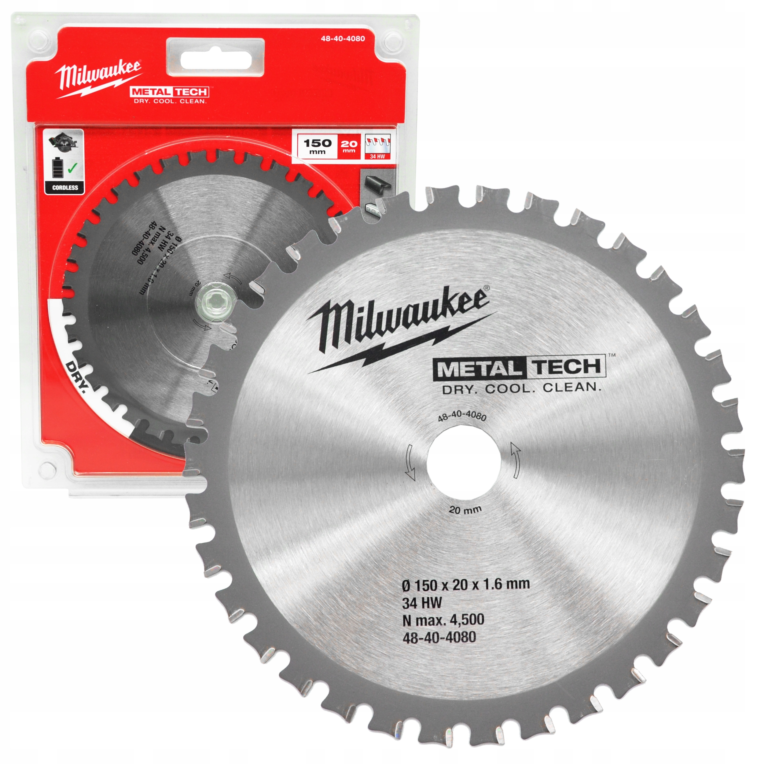 Tarcza Do Cięcia Metalu Blachy Stali Do Pił Tarczowych Mocna 150x20MM 34Z