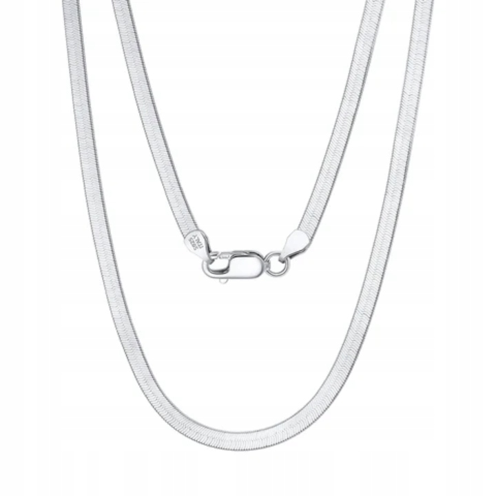 Stříbrný Řetízek 925 Snake 1.0 mm 55 cm Rhodiovaný hadíček Lesk