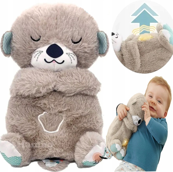 PRZYTULANKA MASKOTKA WYDRA SZUMIĄCA USPOKAJACZ MIŚ SZUMIŚ ODDYCHAJĄCA WYDRA