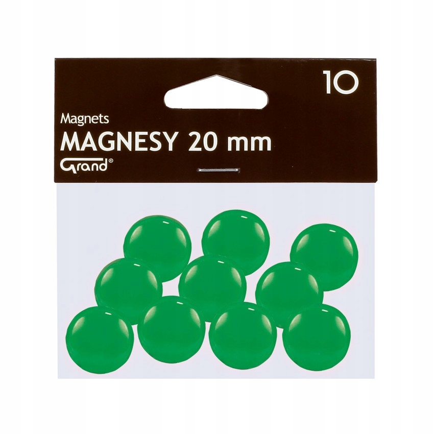 

Magnesy Do Tablic Grand 20MM 10 Sztuk Zielony