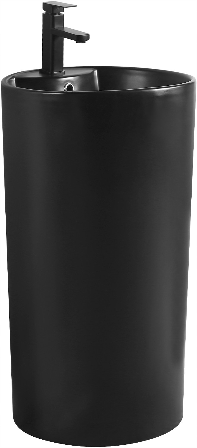 Mexen Mana Volně Stojící Umyvadlo 46x46cm Černá Matná Keramika