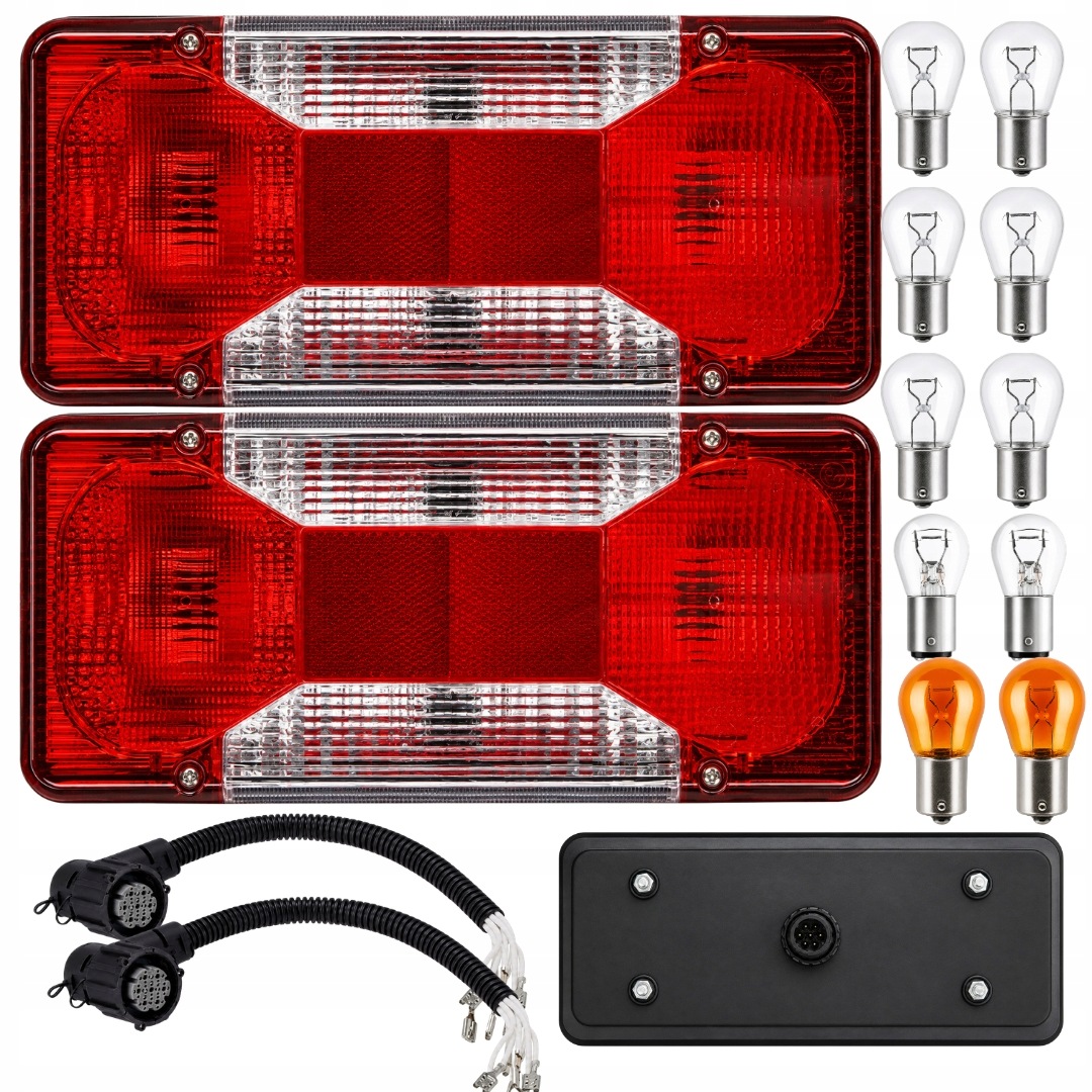 Levá pravá lampa Iveco Daily s svazky pro zástrčku a žárovkami součástí balení