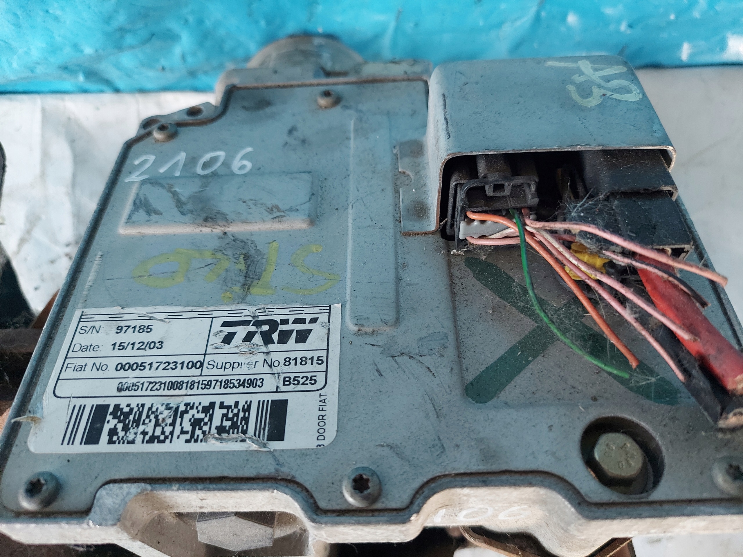 control electrics FIAT STILO 00051723100