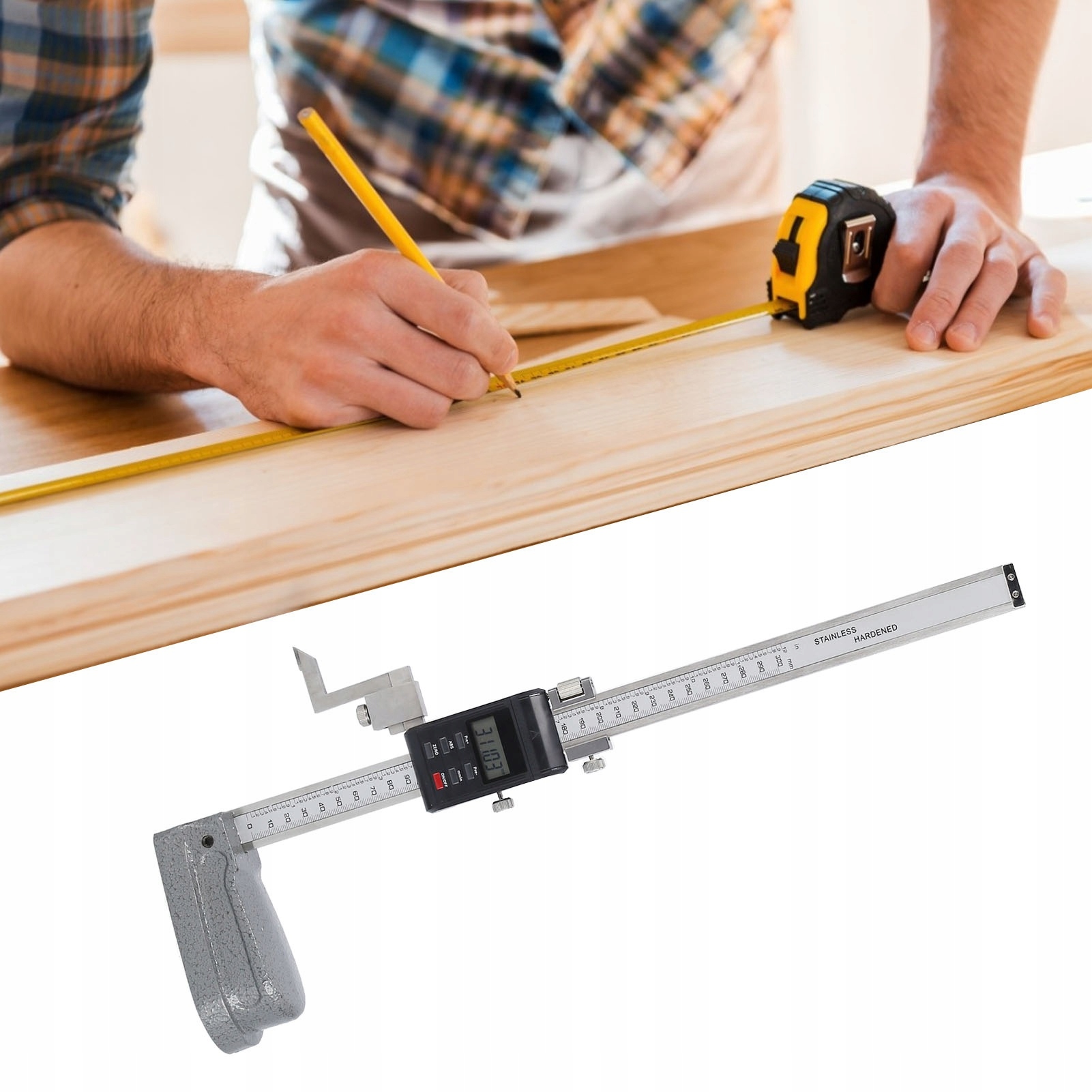 CYFROWY WYSOKOŚCIOMIERZ ELEKTRONICZNY 0-300MM Marka bez marki