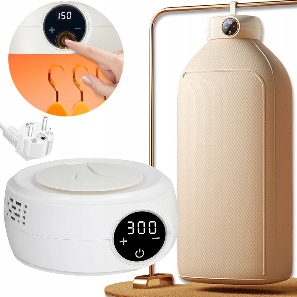 Elektrická Sušák Prádla 600 W S Nízkou Hlasitostí A Skládacím Časovačem