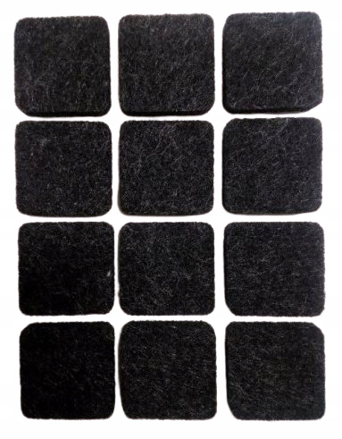 

Podkładki filcowe pod stołki 120szt czarny kwadrat