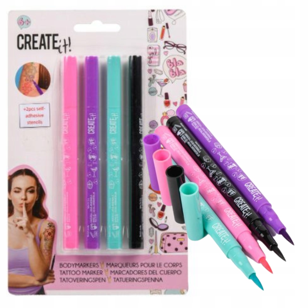 

Create It Pisaki do Robienia Tatuaży 4 Sztuki