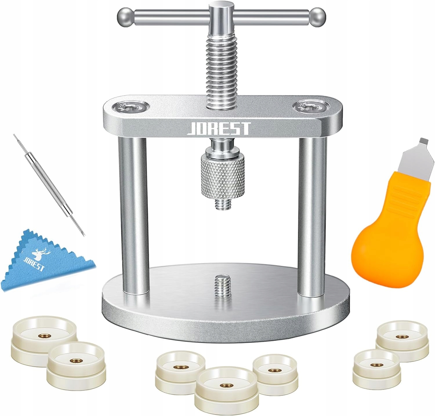 PRASA ZEGARMISTRZOWSKA PRASKA DO ZEGARKÓW ZESTAW + PŁYTKI DOCISKOWE 24-46mm