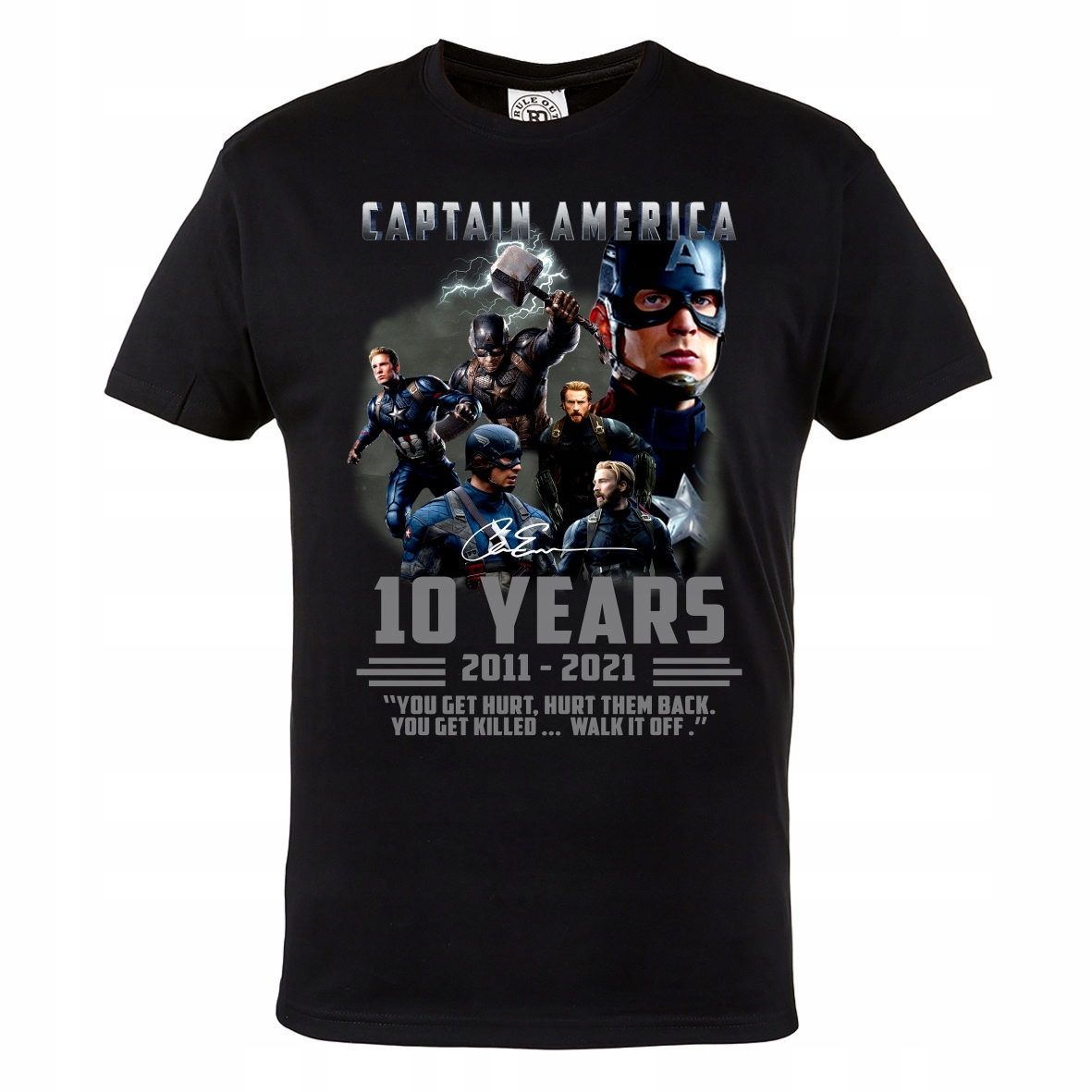 

Męska Koszulka Filmowa 10 Lat Capitan America