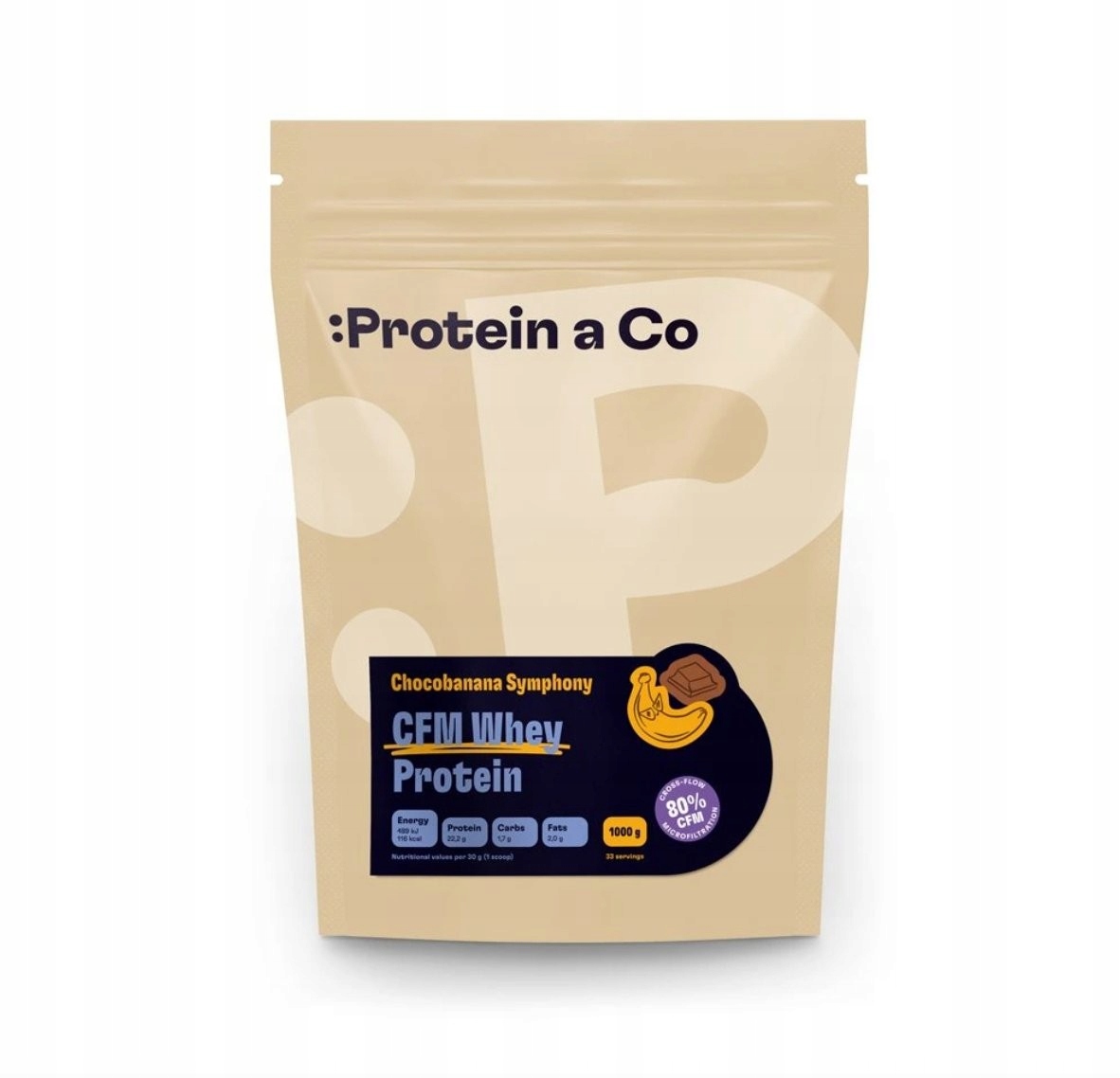 Protein a co Cfm Whey Protein 80 (1000 g) Chocobanana symphony